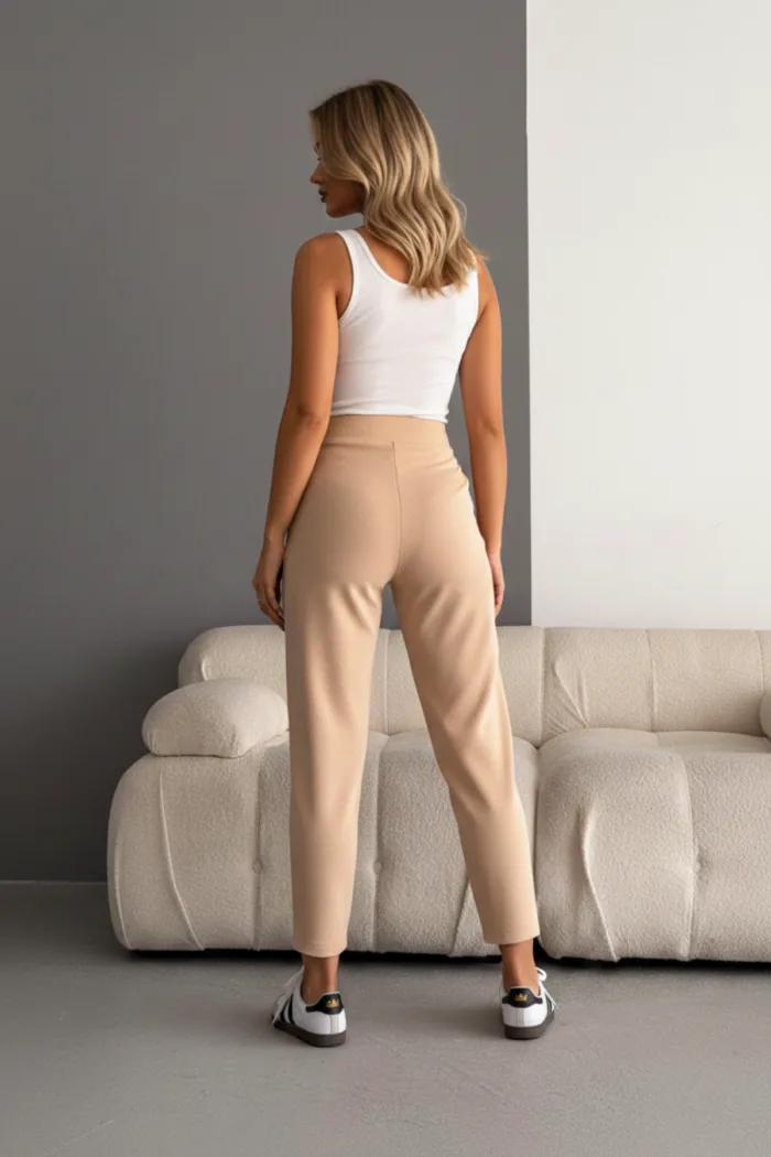 Kadın İthal Krep Trend Pantolon - Görsel 4