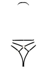 Göğüs Detaylı Siyah Harness - Görsel 3