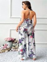 Özel Tasarım Büyük Beden Çiçek Desenli Fırfırlı 2’li Pijama Takımı - Görsel 5