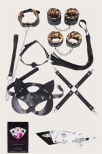 Görselli Oyun Kartı Kama Sutra 7’li Leopar Harness Set