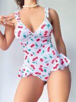 Vişne Desenli Body - Görsel 9