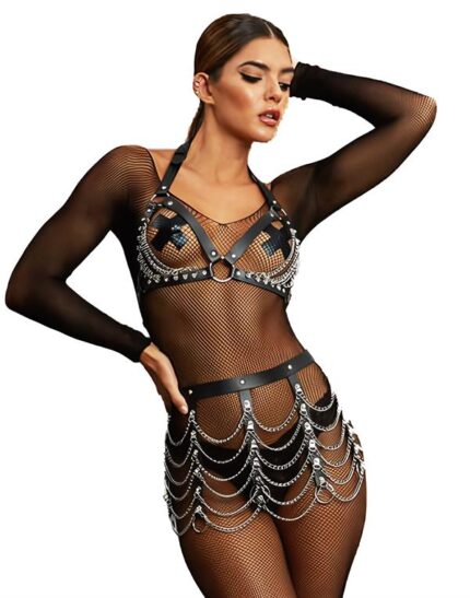 Closet Zincir Detaylı  Harness Aksesuar