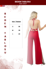 Kadın Maxi Boy Zarif Duruş Tulum - Görsel 5