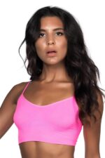 Closet Neon Fuşya MI Emay 4003 Soft İp Askı Büstiyer - Görsel 2