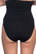 Siyah Yüksek Bel Double Slip Korse - Görsel 3